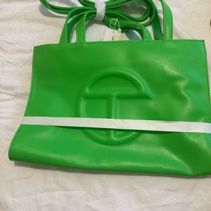 Brand New Telfar Medium Shopping Bag - Highlighter Green